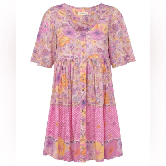 Spell Hibiscus Lane Mini Dress - Picture 7 of 12